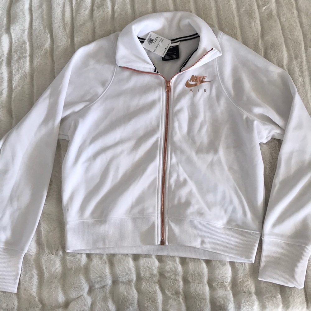 nike jacket with rose gold zippers